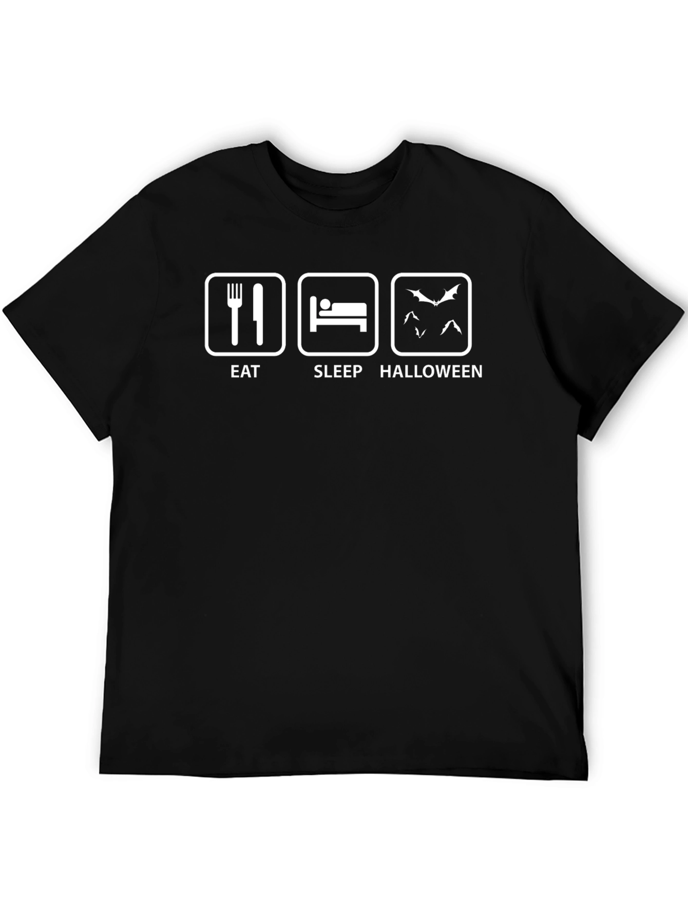Eat Sleep Halloween T-Shirt - Funny Graphic Tee