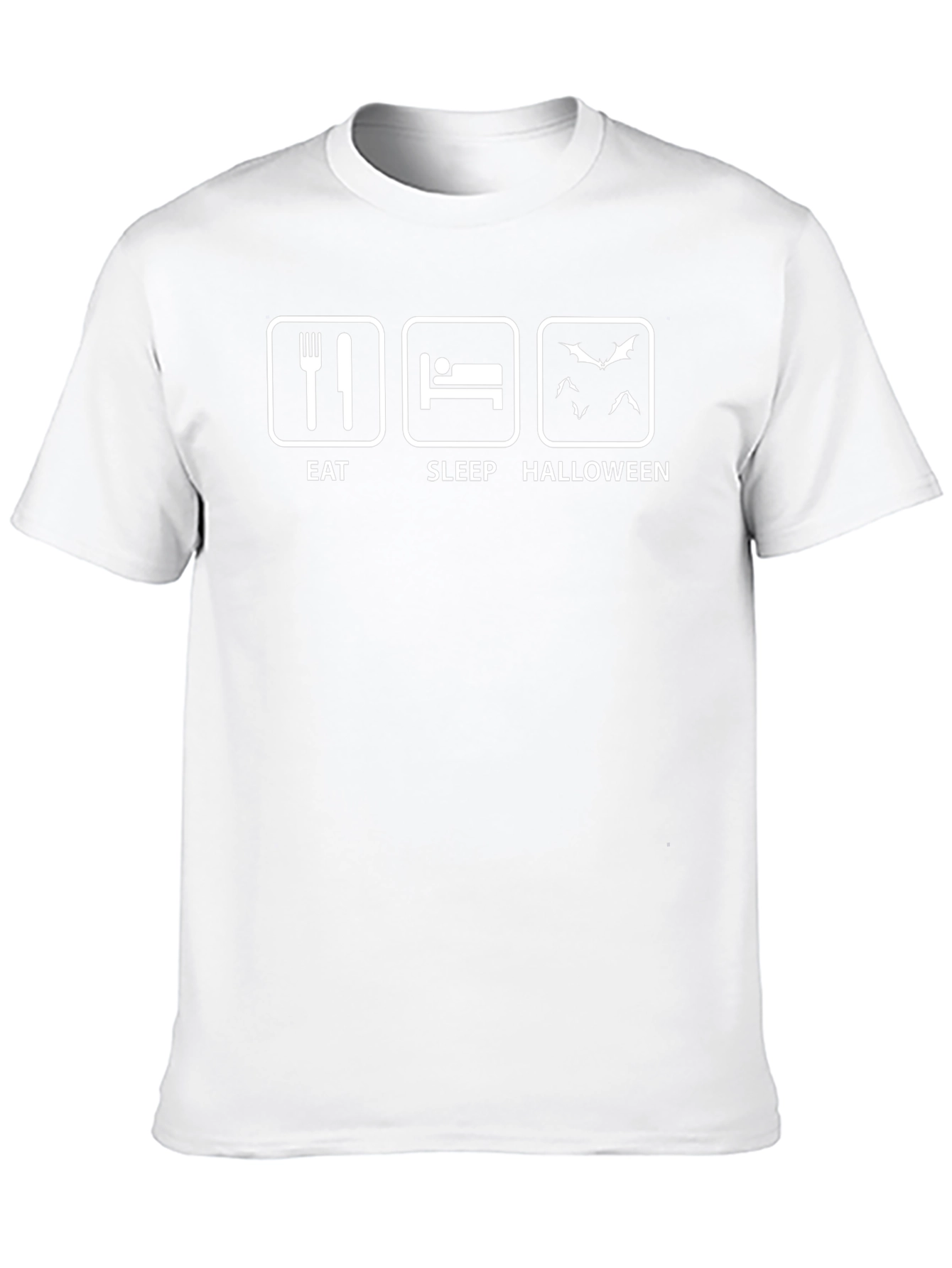 Eat Sleep Halloween T-Shirt - Funny Graphic Tee