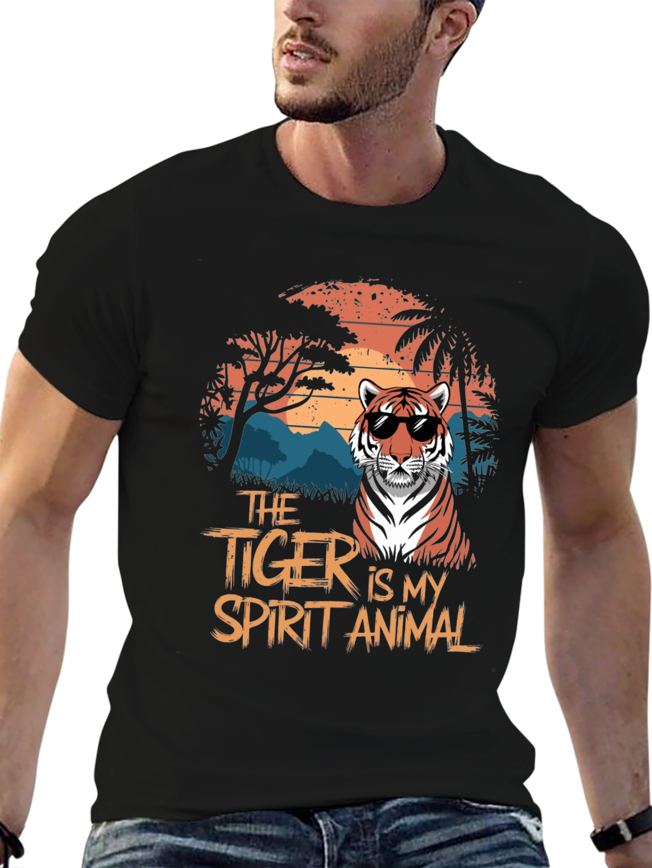 Tiger Spirit Animal Graphic T-Shirt