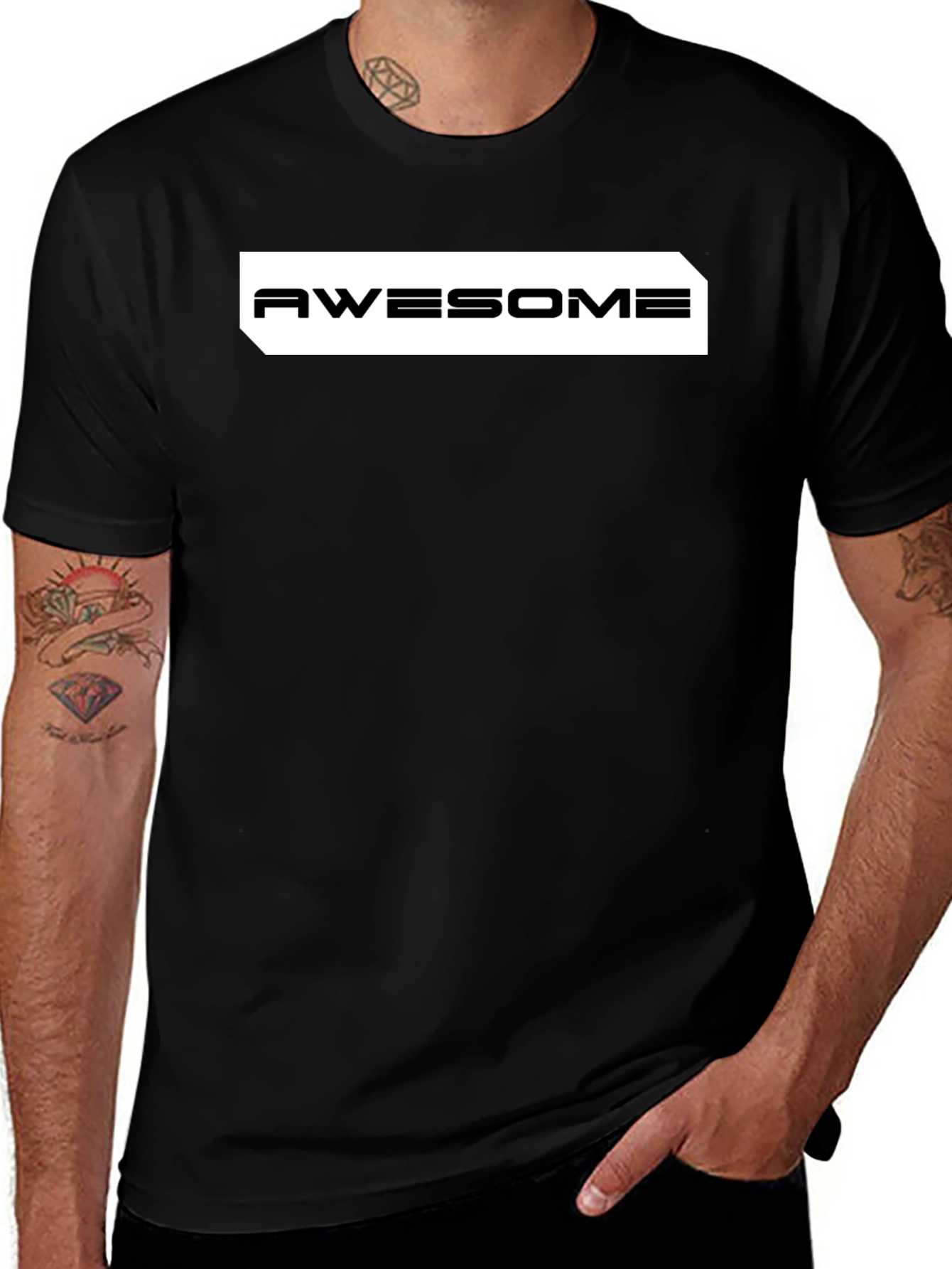 Awesome Graphic Tee - Classic Black T-Shirt
