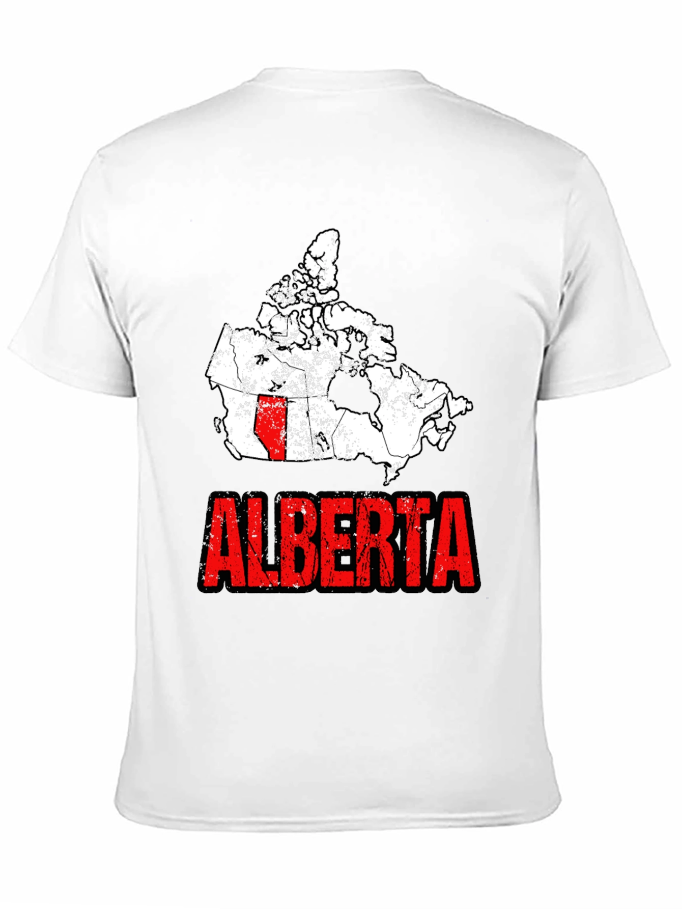 Alberta Canada Map Graphic Tee