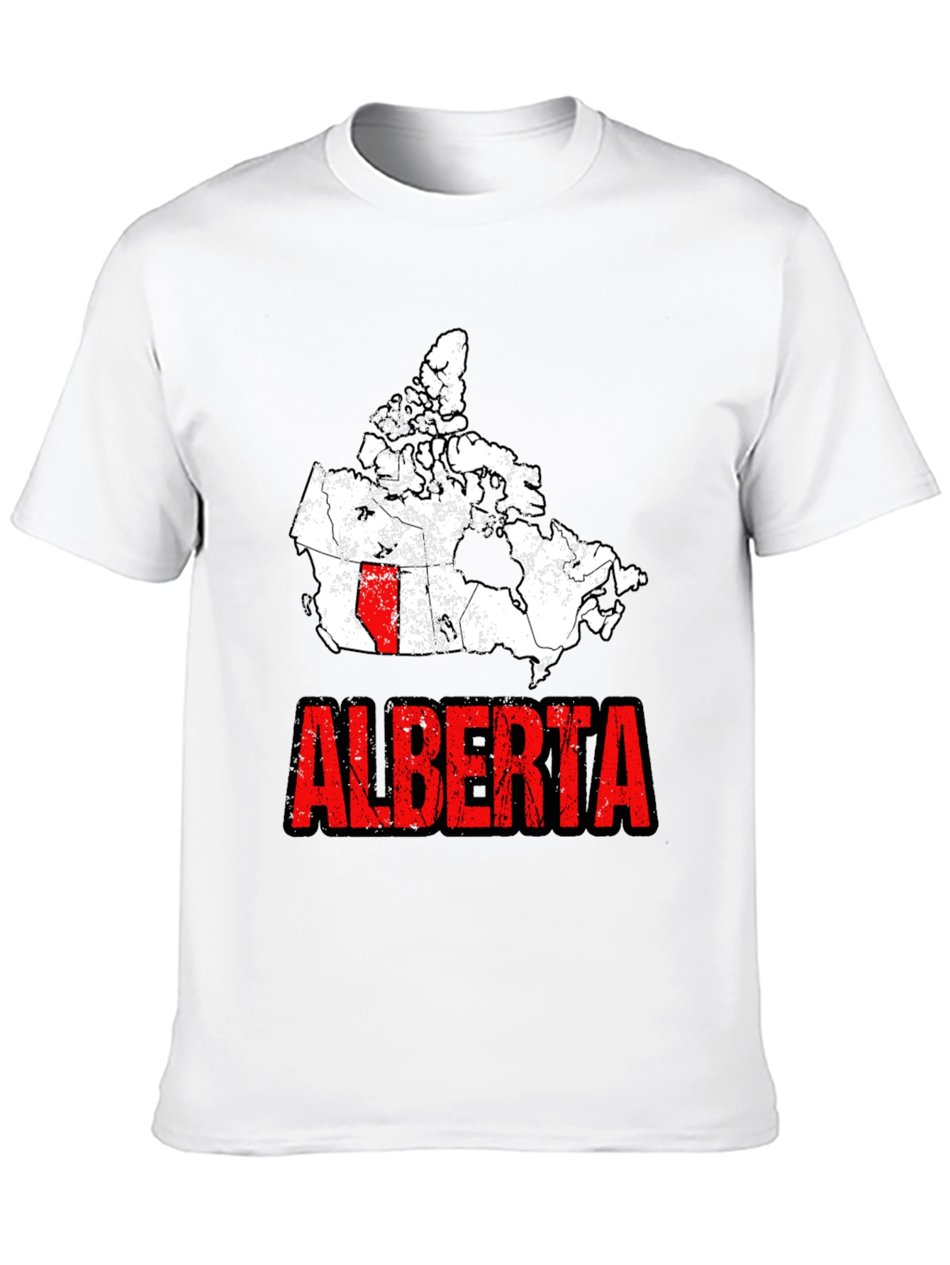 Alberta Canada Map Graphic Tee