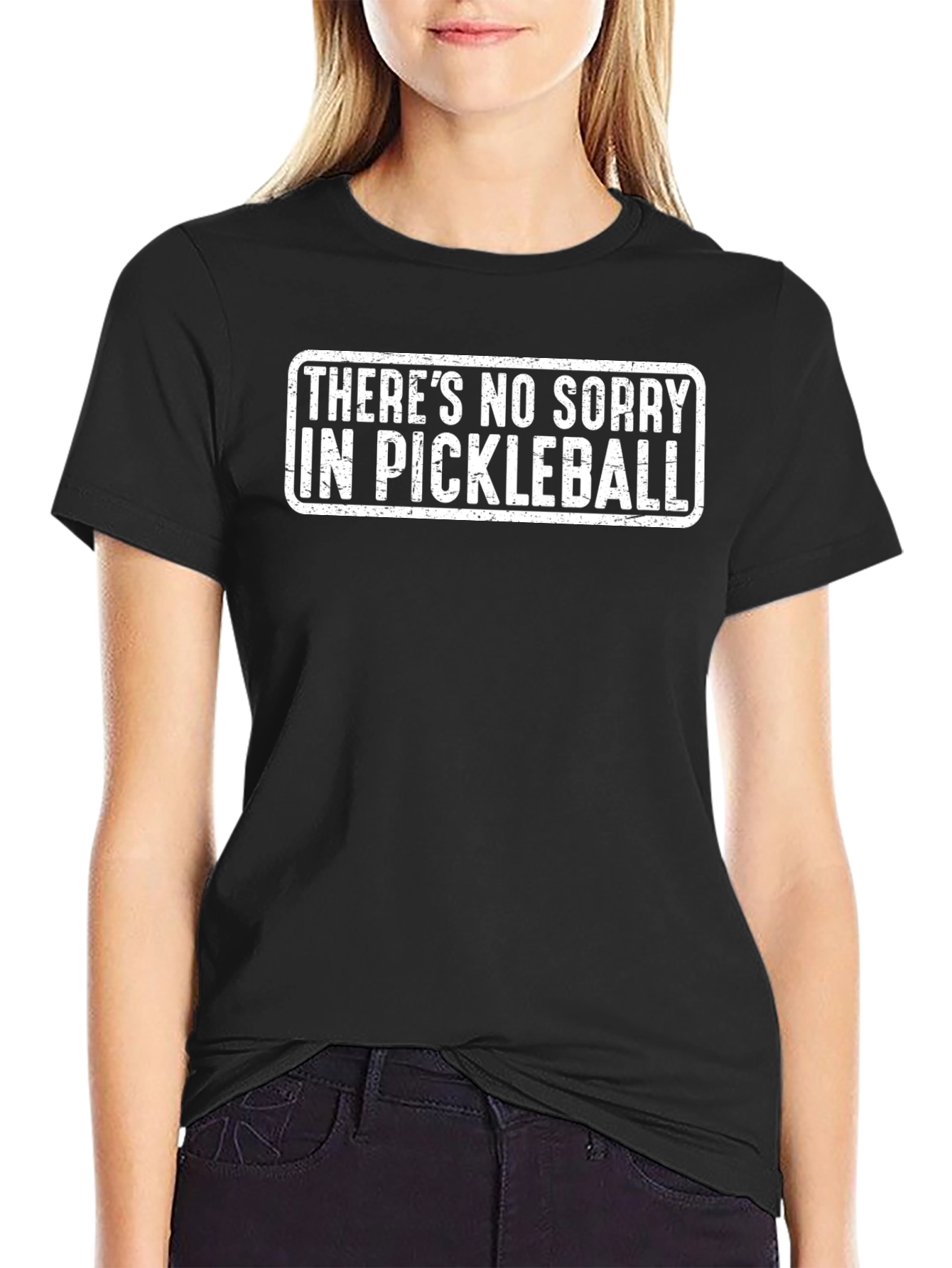 Funny Pickleball T-Shirt - No Sorry