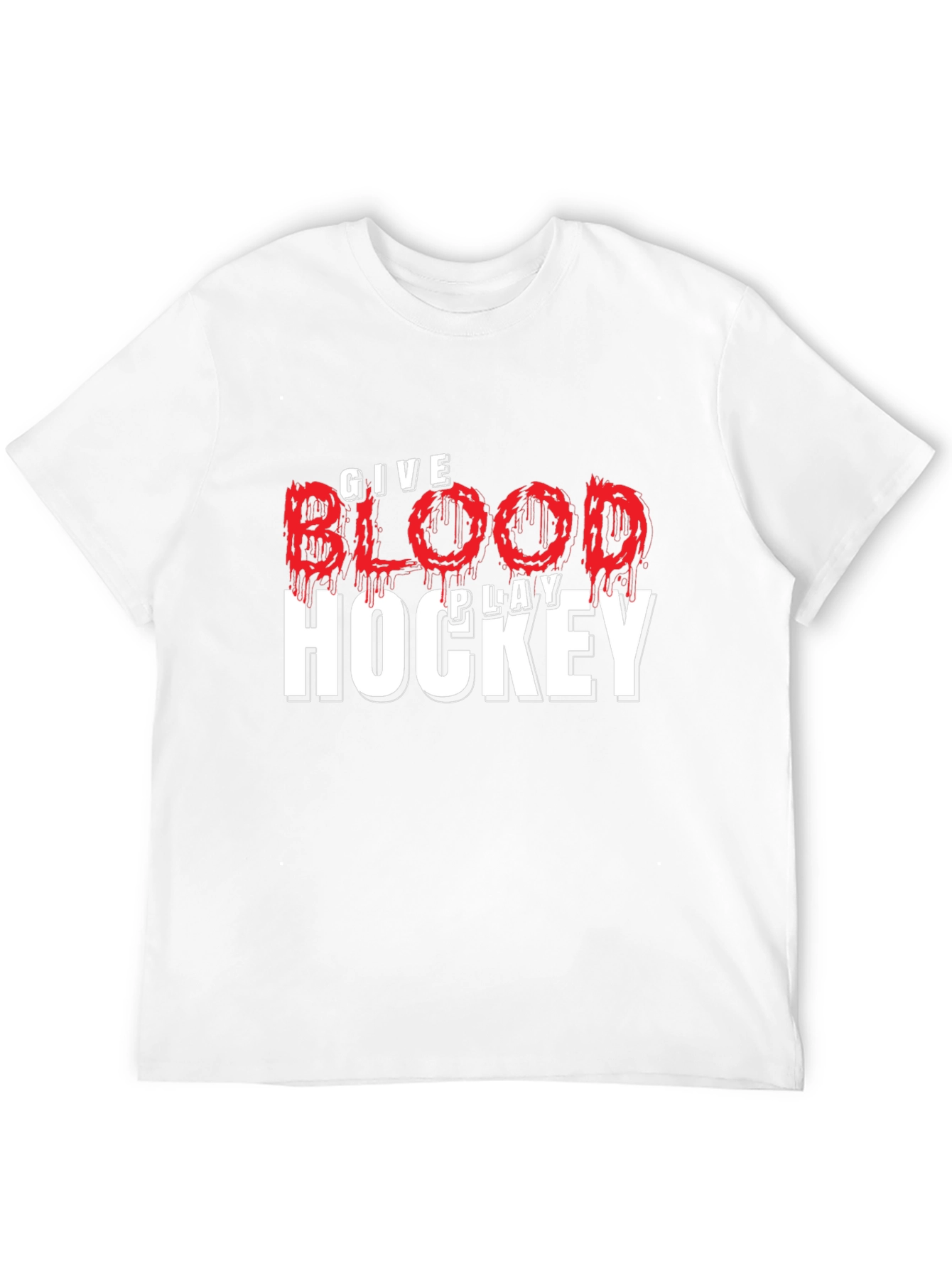 Give Blood Play Hockey T-Shirt