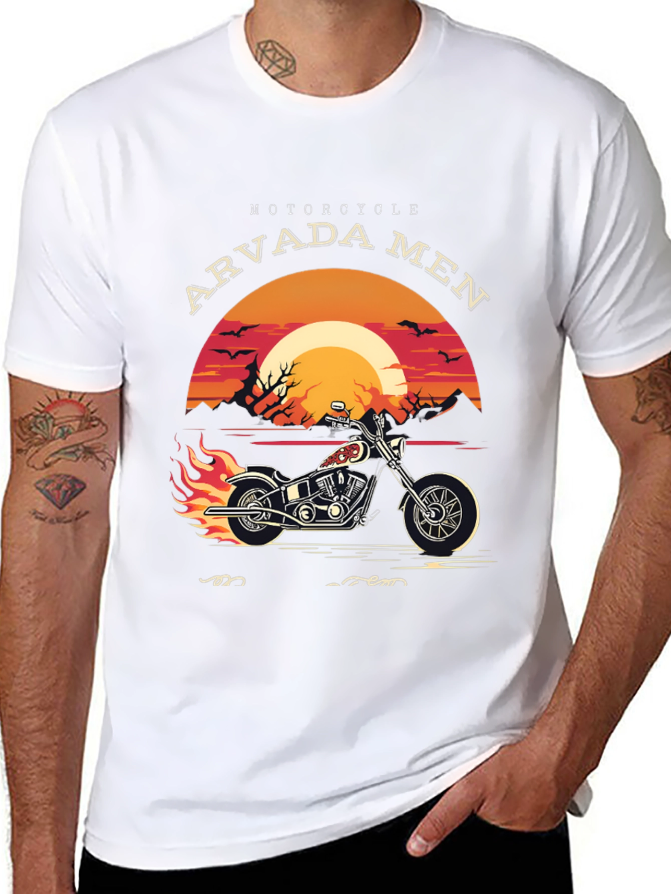 Arvada Men Motorcycle Graphic Tee