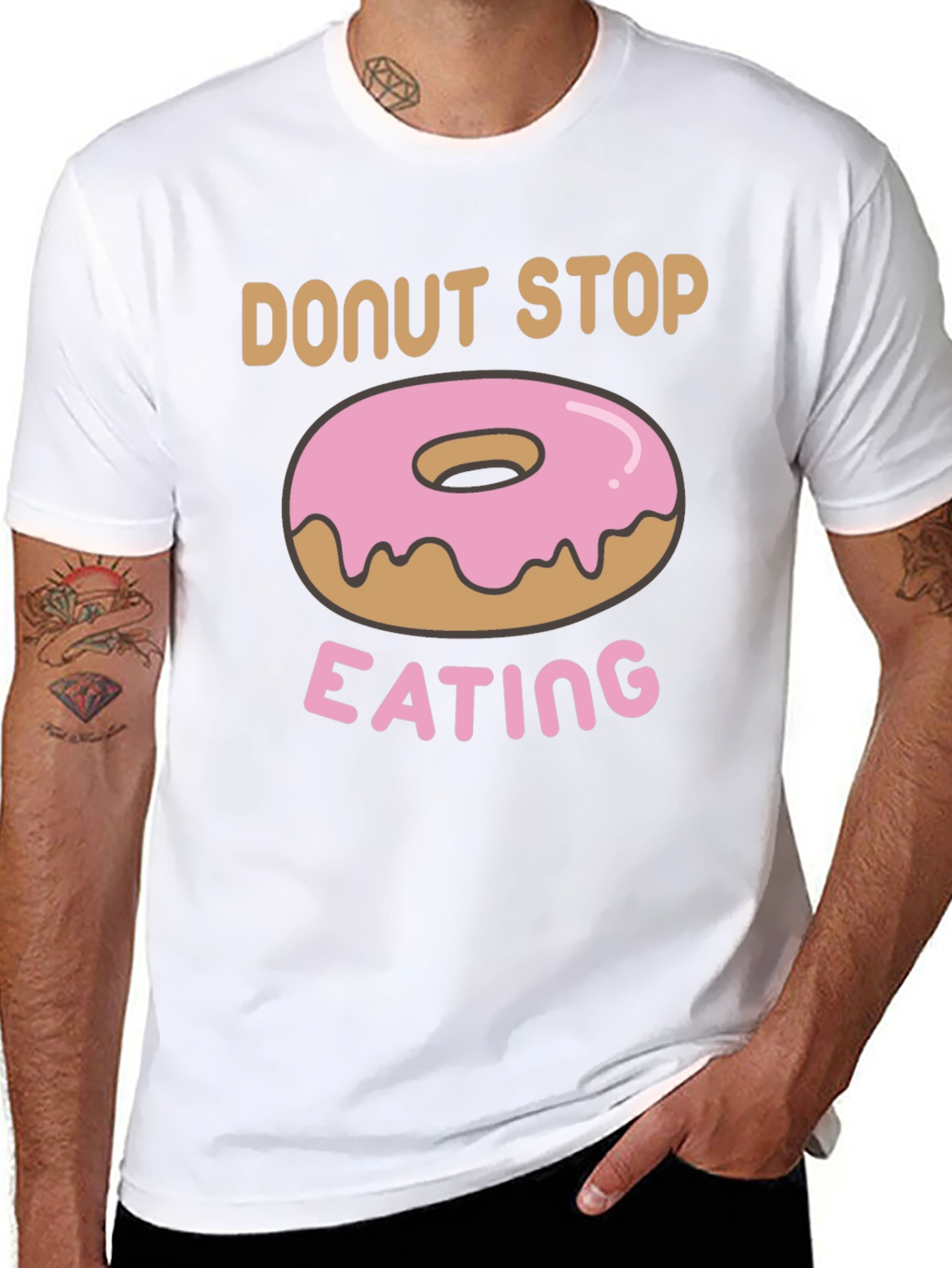 Donut Stop Eating Graphic T-Shirt