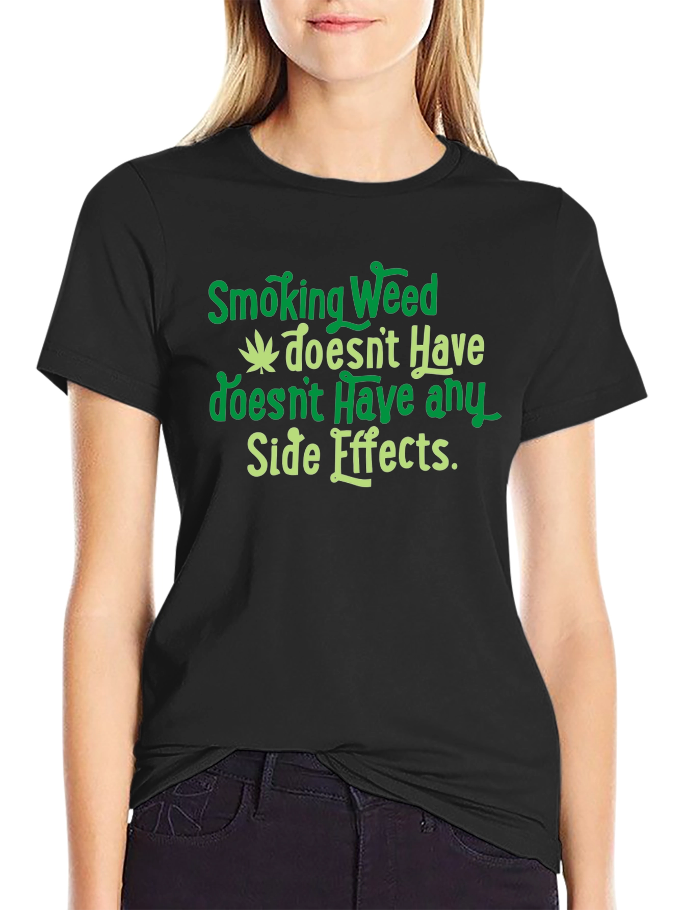 Smoking Weed Side Effects Graphic T-Shirt