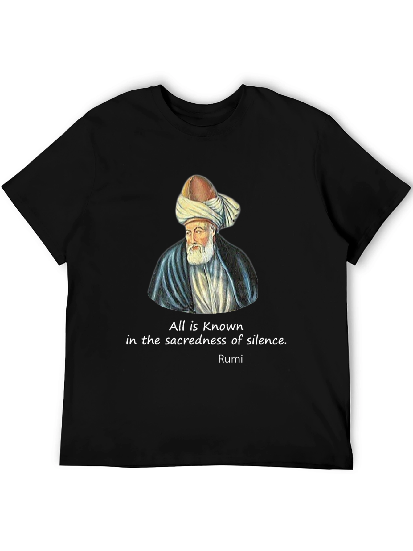 Rumi Quote Black T-Shirt