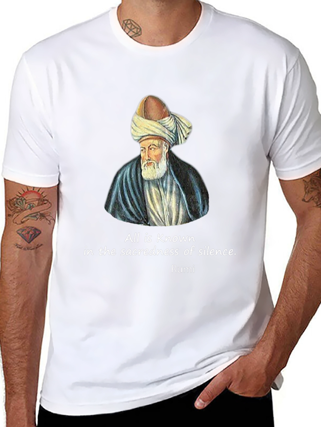Rumi Quote Black T-Shirt
