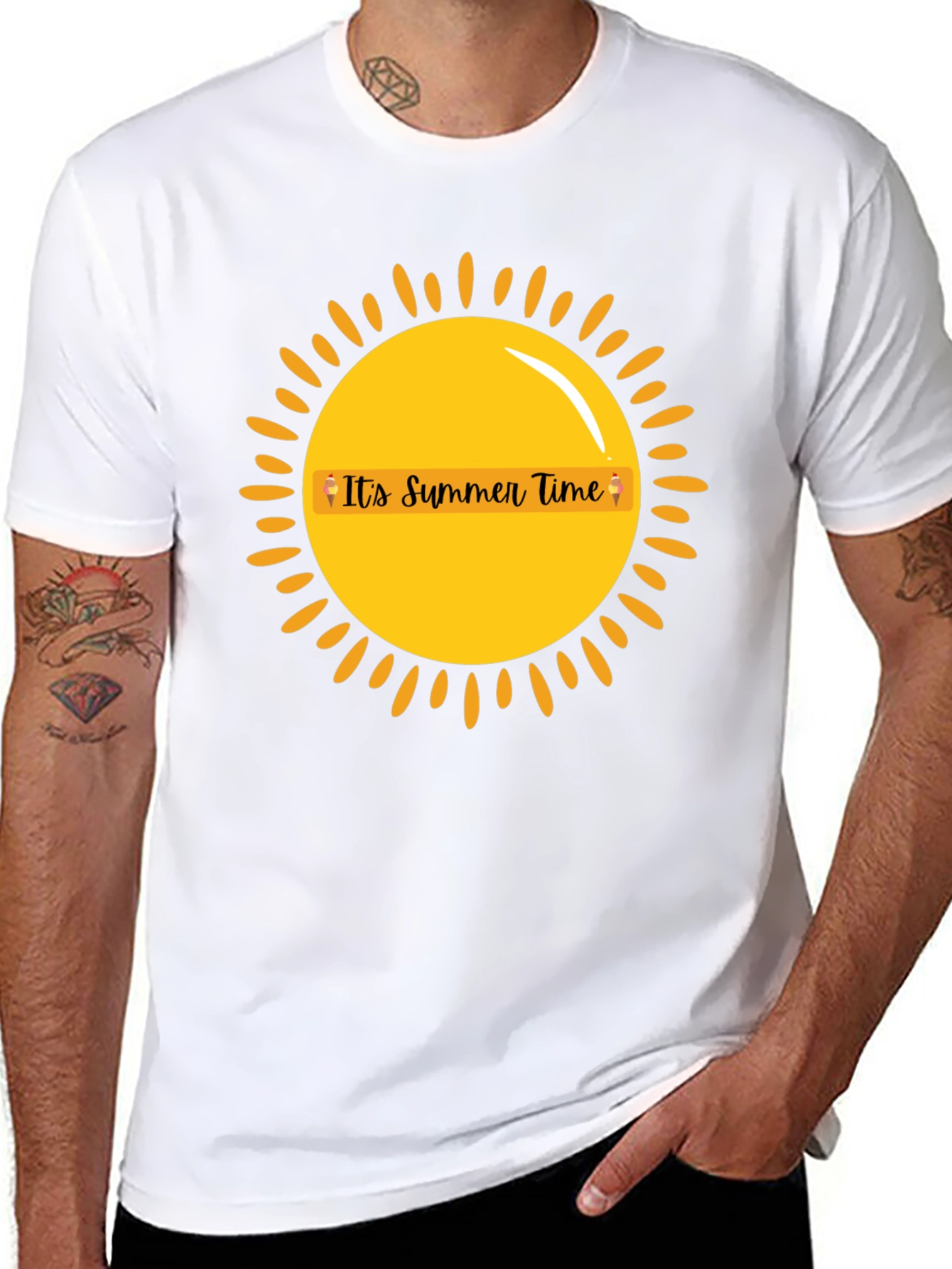 Summer Time Graphic Tee - Black