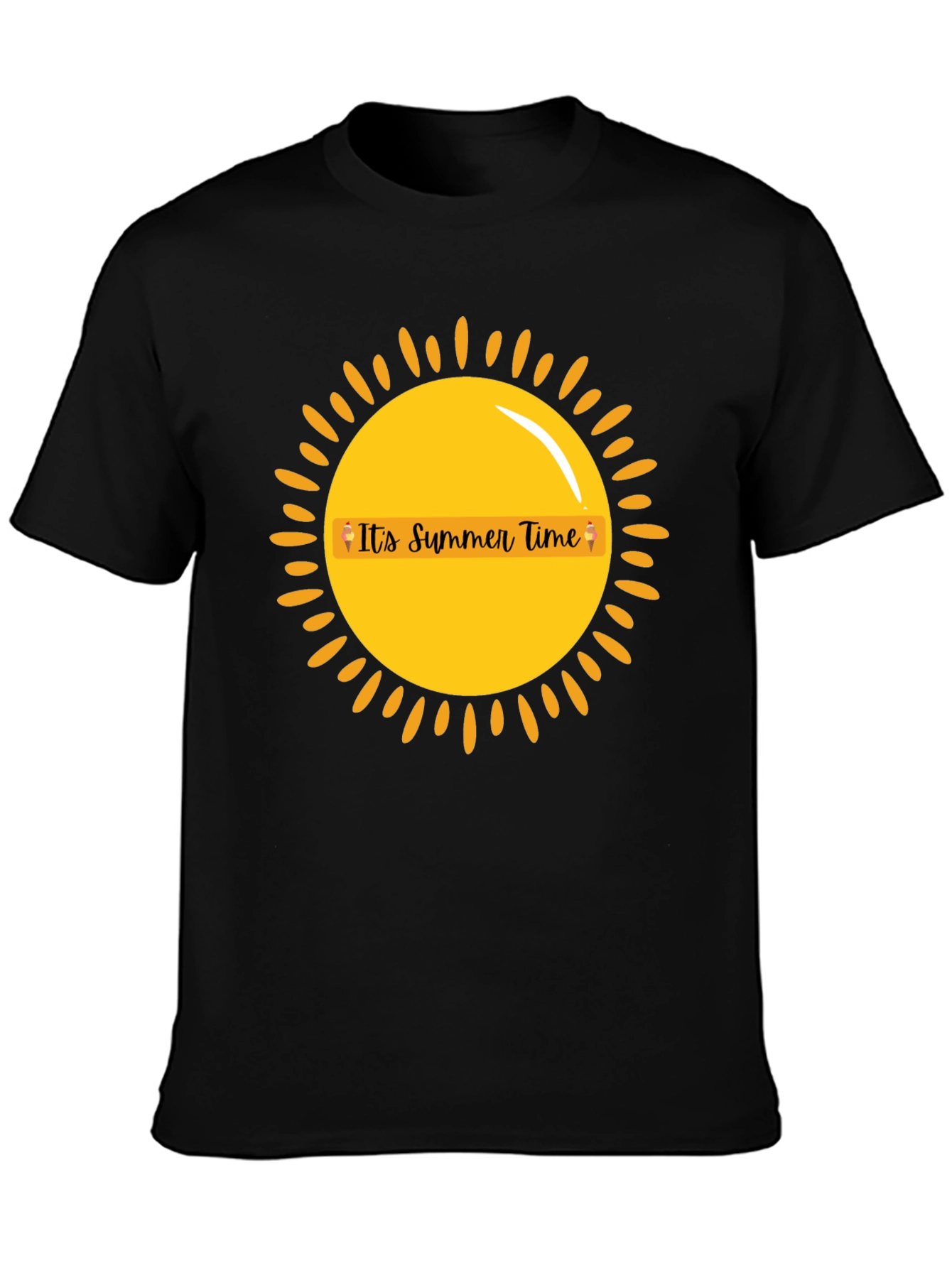 Summer Time Graphic Tee - Black