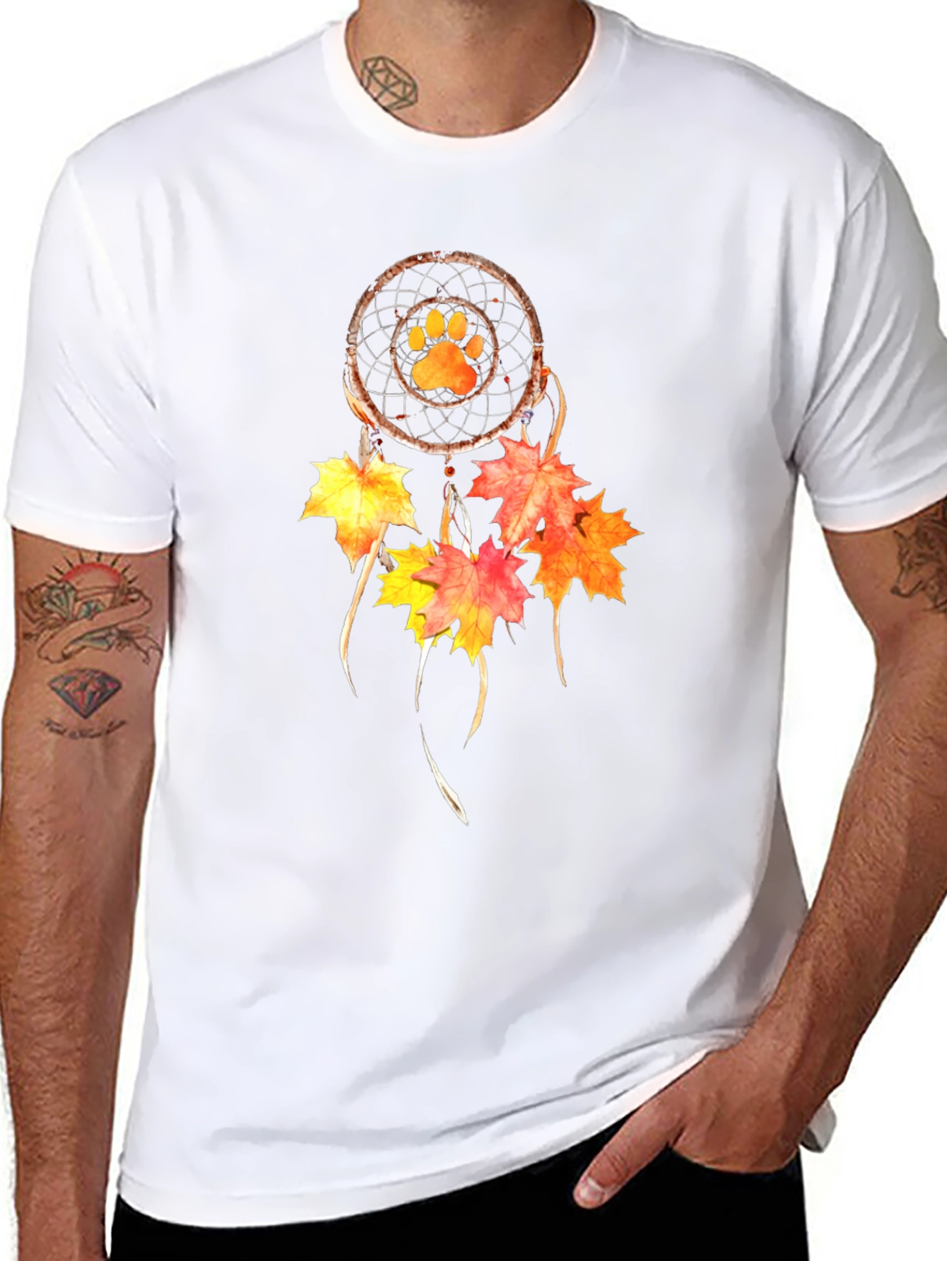 Paw Print Dream Catcher T-Shirt