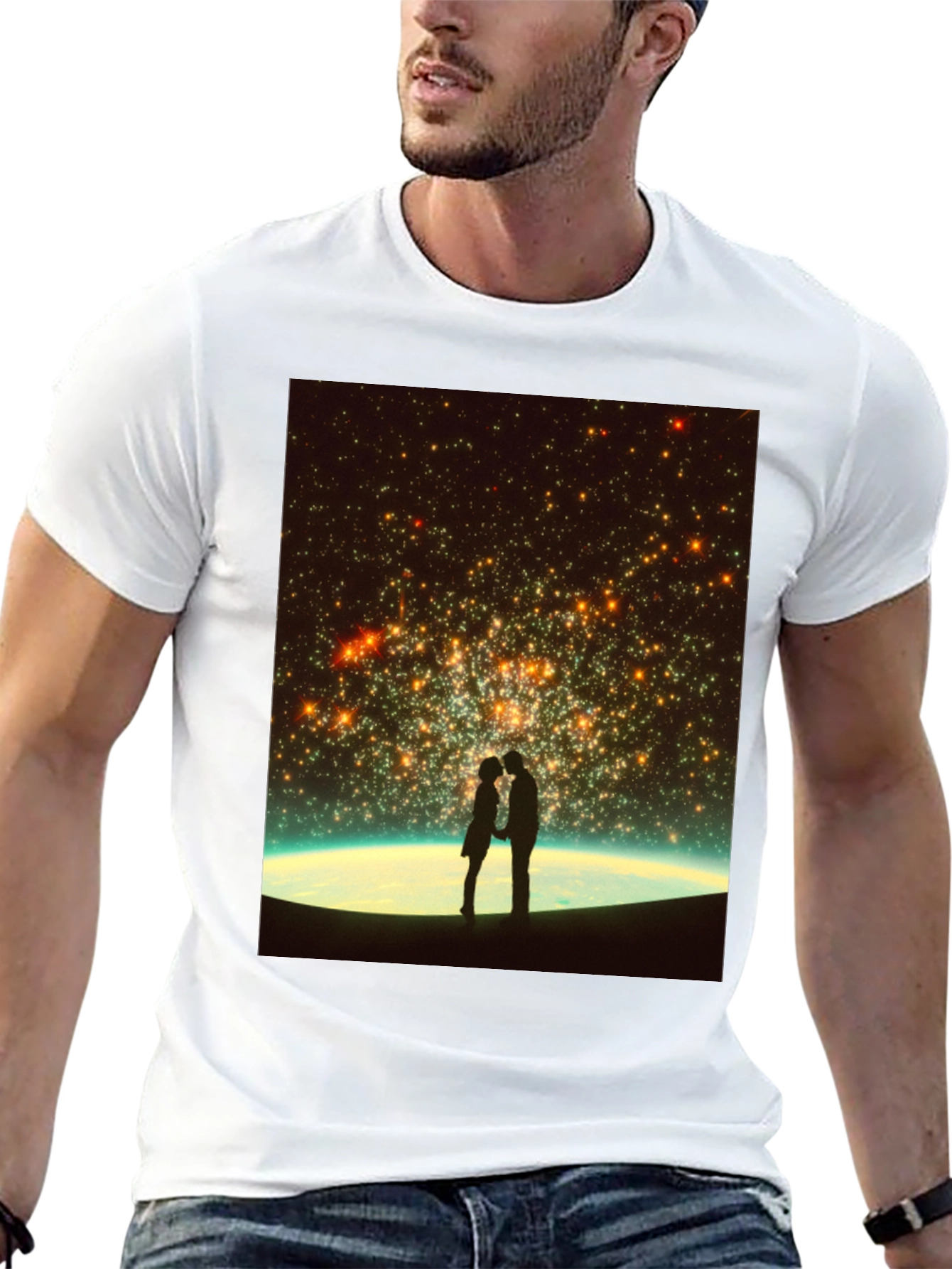 Romantic Stargaze T-Shirt - Unisex Black Tee