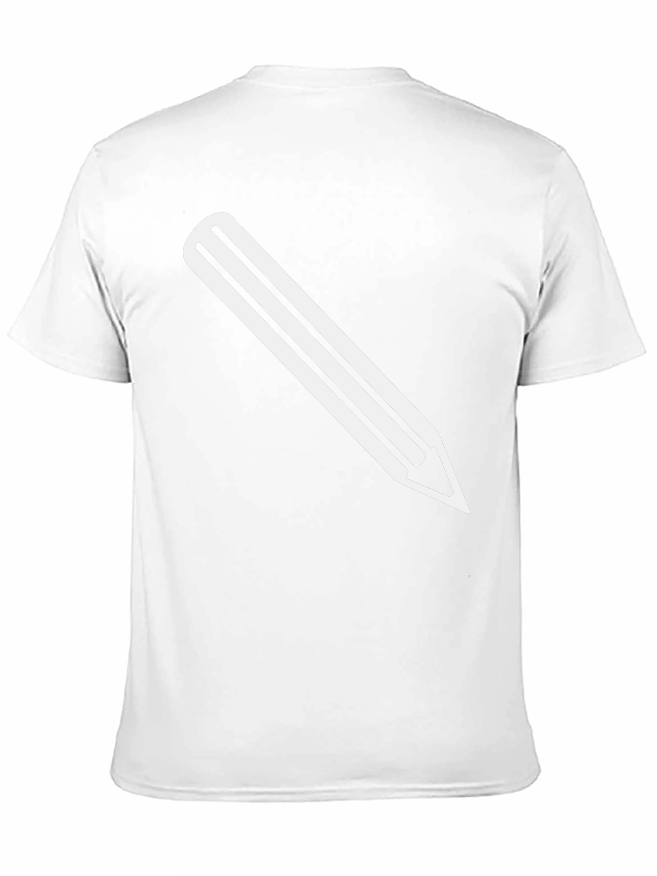 Pencil Graphic Tee - Black Cotton T-Shirt