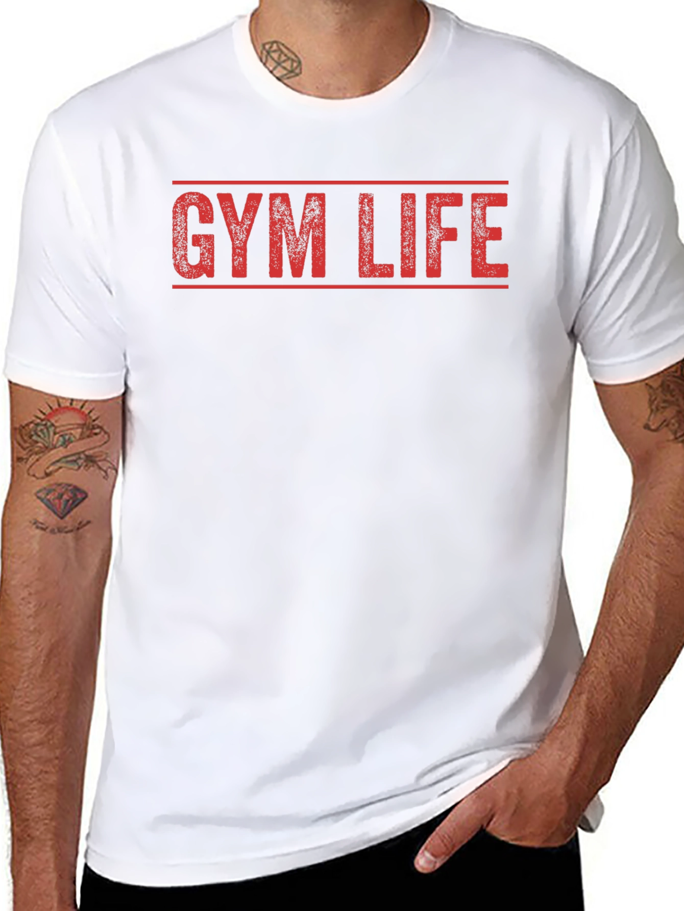 Gym Life Graphic Tee - Workout Motivation Shirt