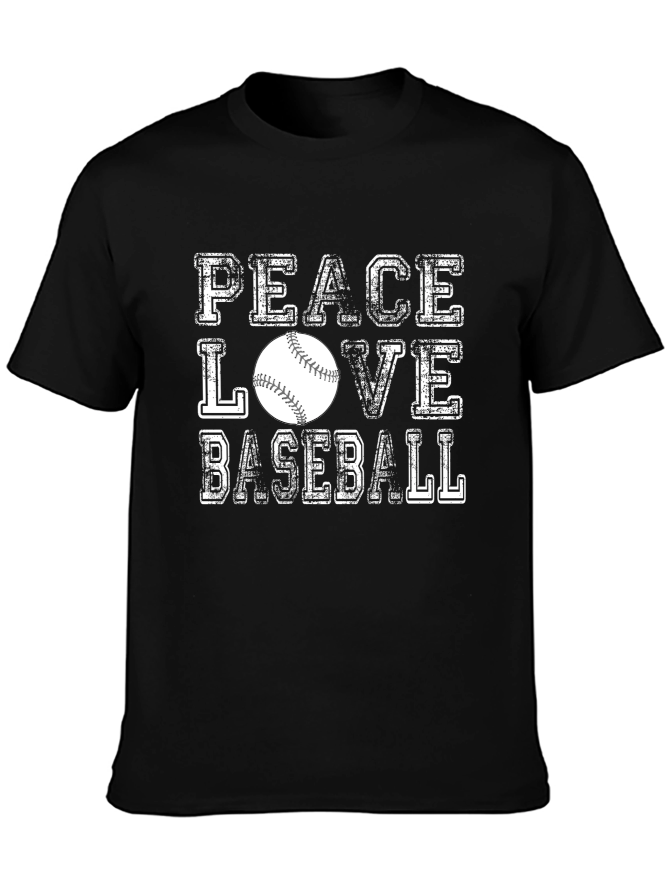 Peace Love Baseball Graphic Tee