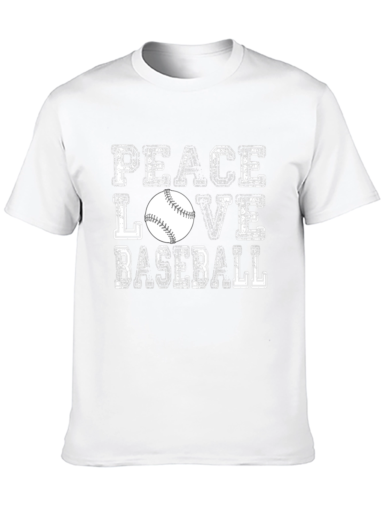 Peace Love Baseball Graphic Tee
