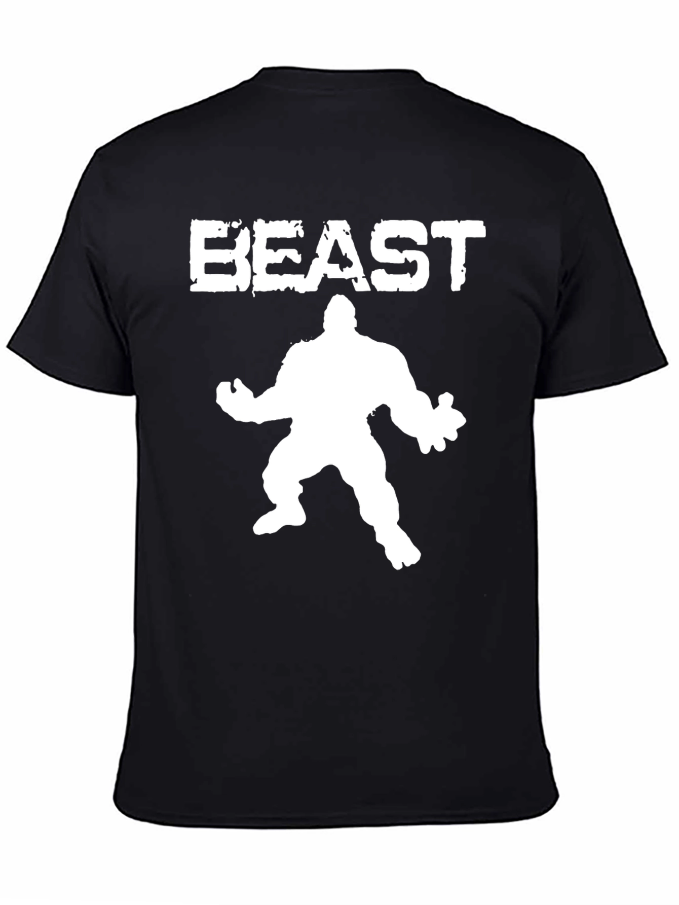 Beast Mode Graphic Tee - Black Cotton T-Shirt