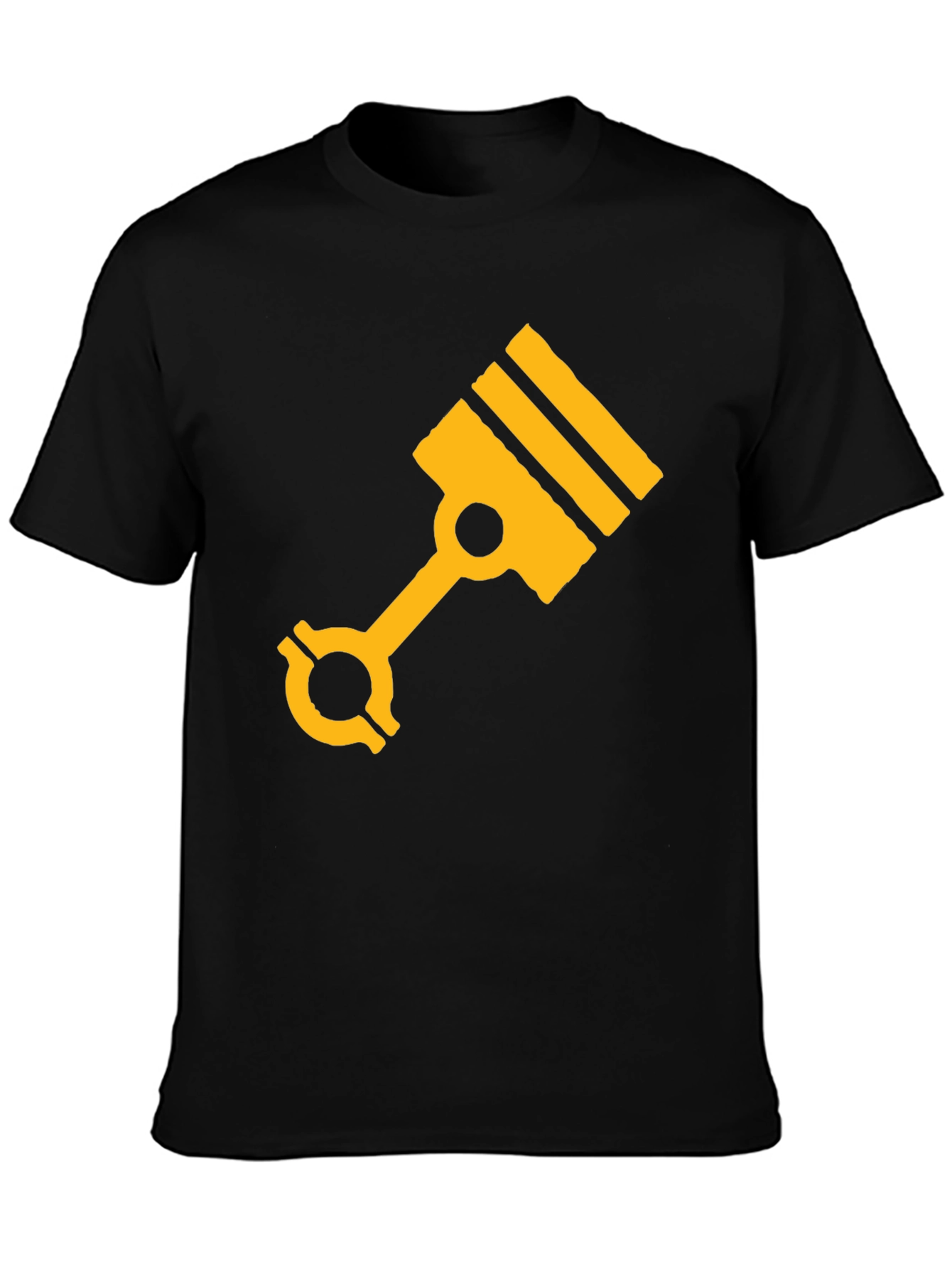 Engine Piston Graphic Tee - Black