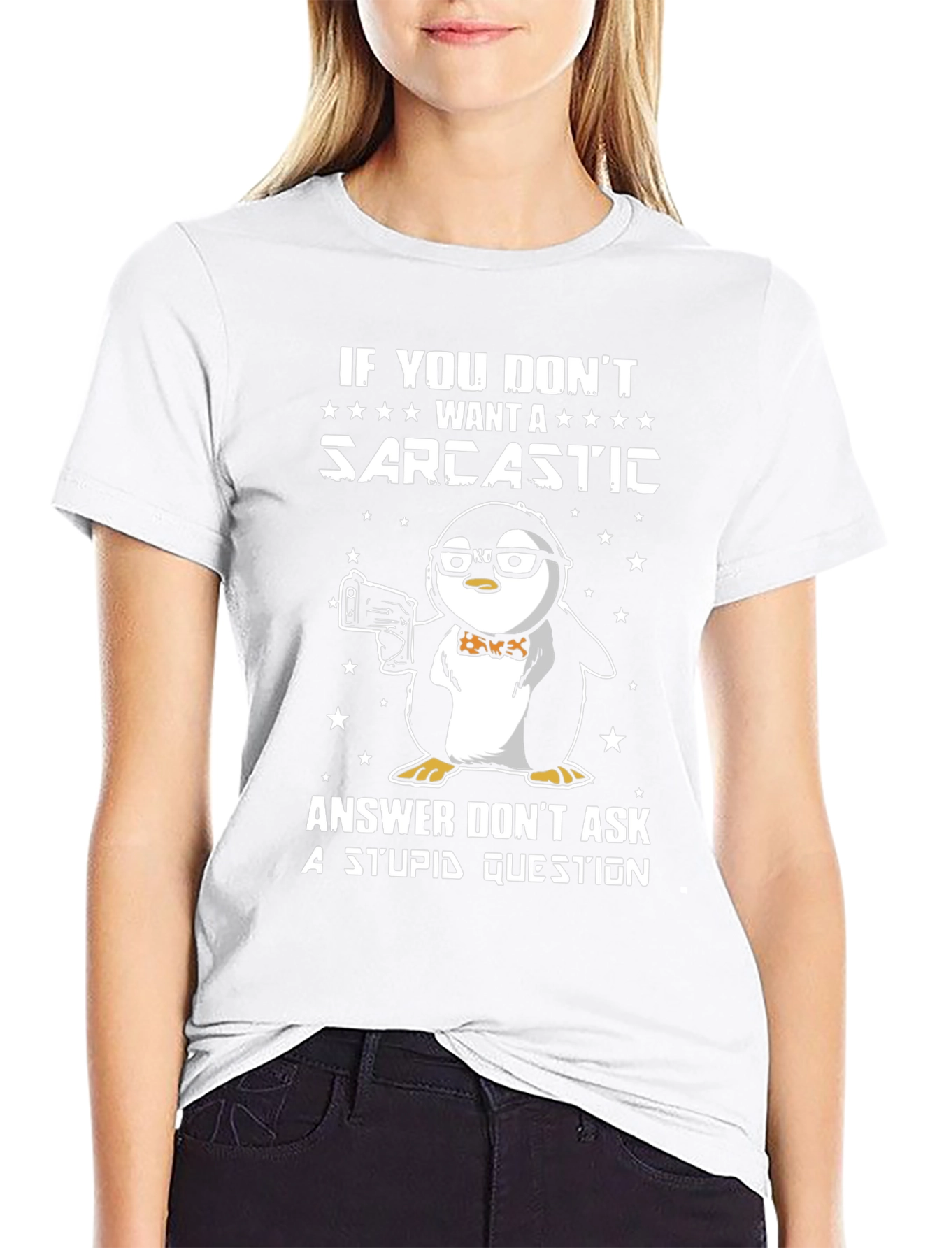 Sarcastic Penguin T-Shirt - Funny Graphic Tee
