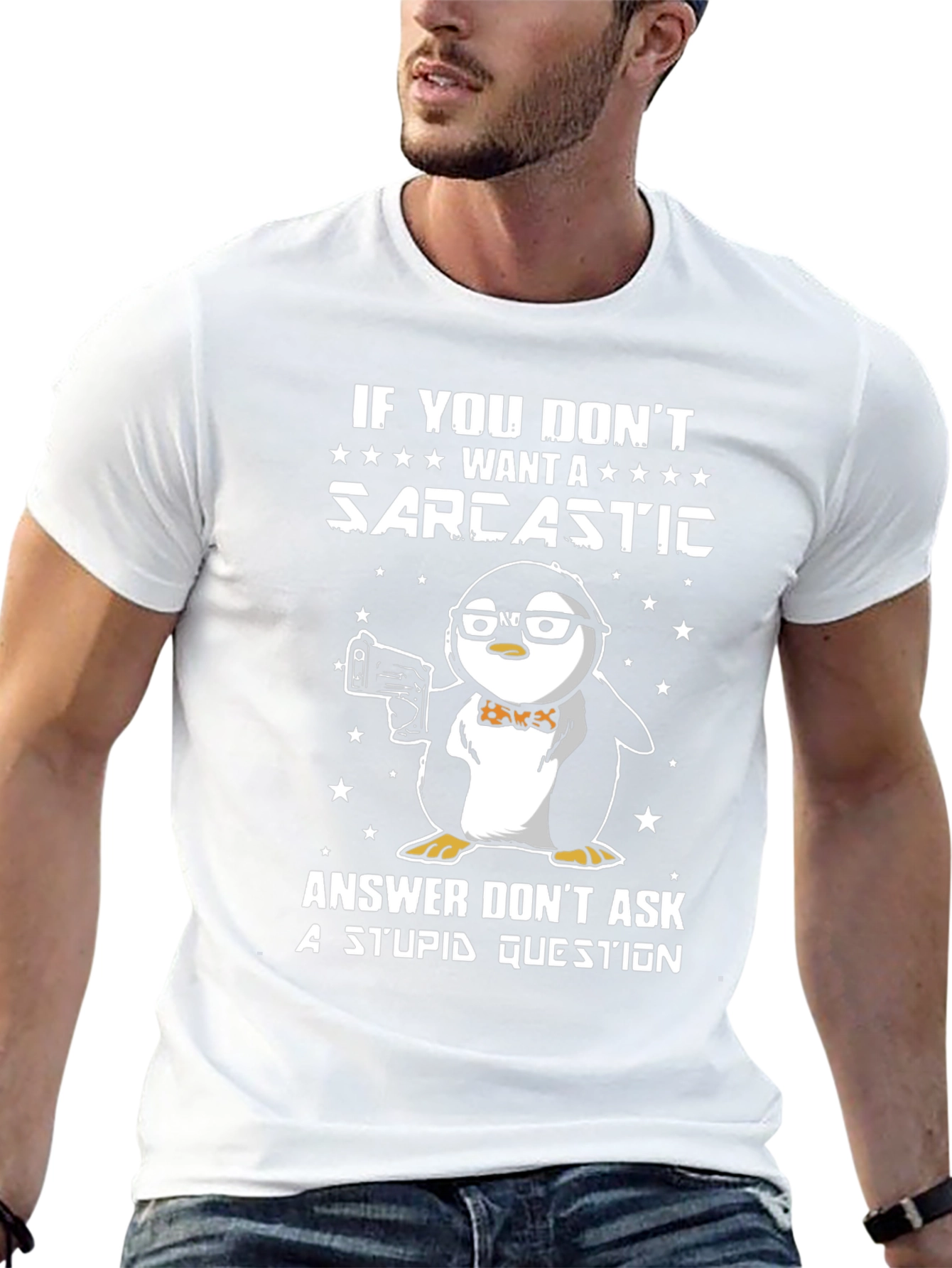 Sarcastic Penguin T-Shirt - Funny Graphic Tee