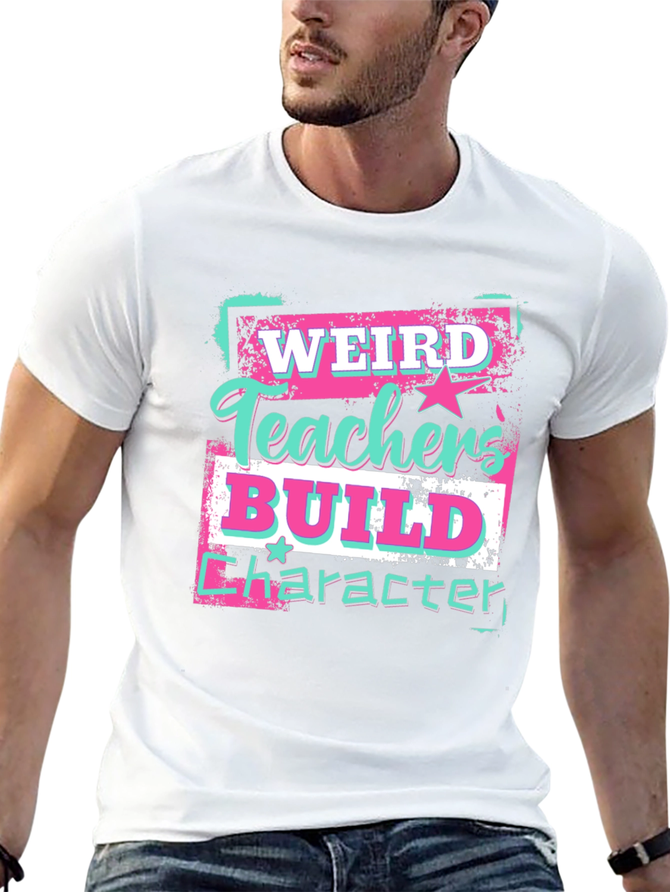 Weird Teachers Build Character Graphic Tee