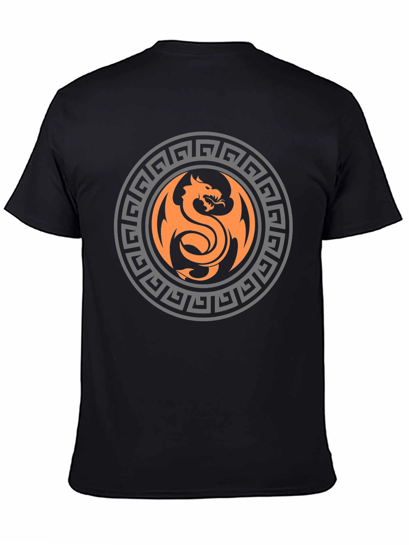Dragon Circle Graphic Print T-Shirt - Bold & Stylish