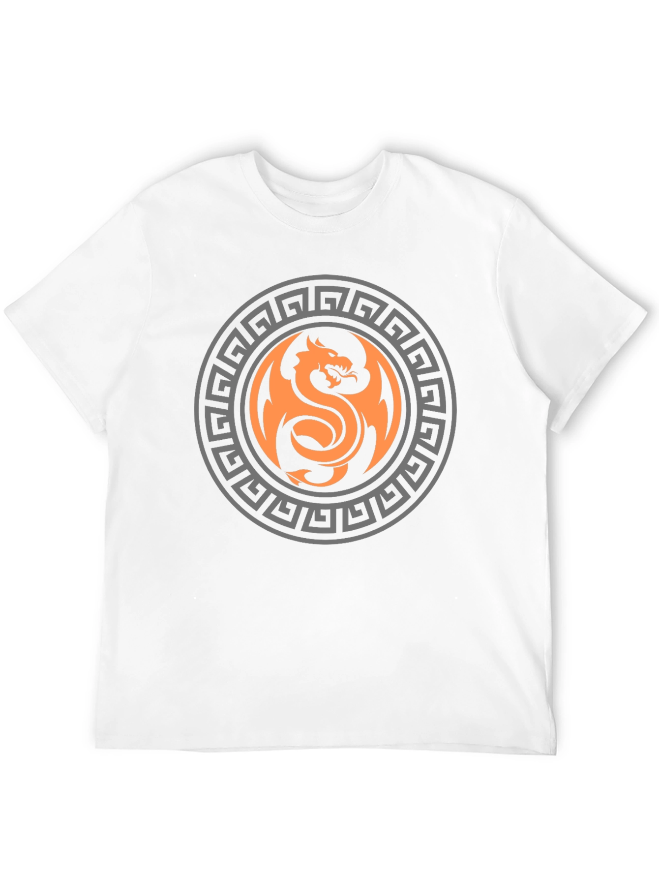 Dragon Circle Graphic Print T-Shirt - Bold & Stylish