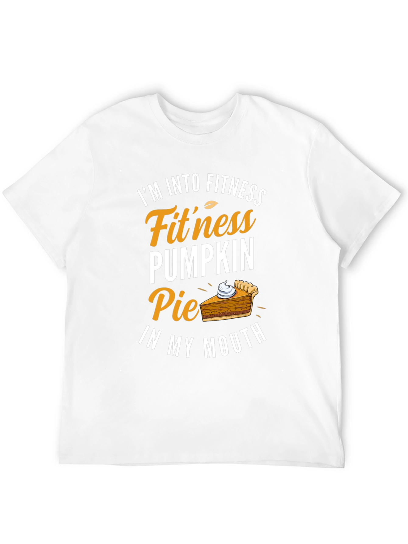 Funny Pumpkin Pie Fitness T-Shirt