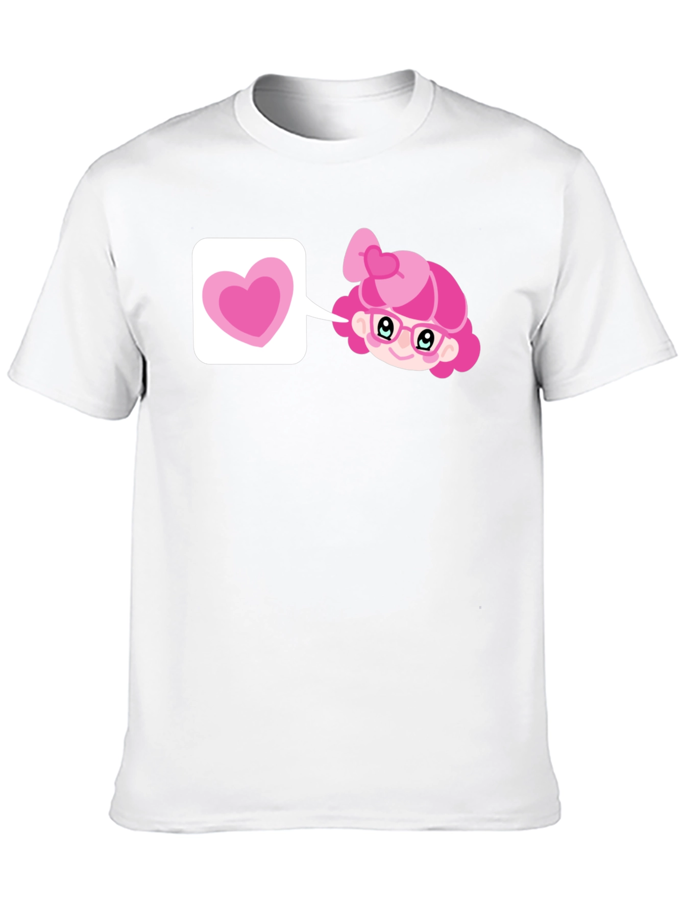Pink Heart Girl T-Shirt
