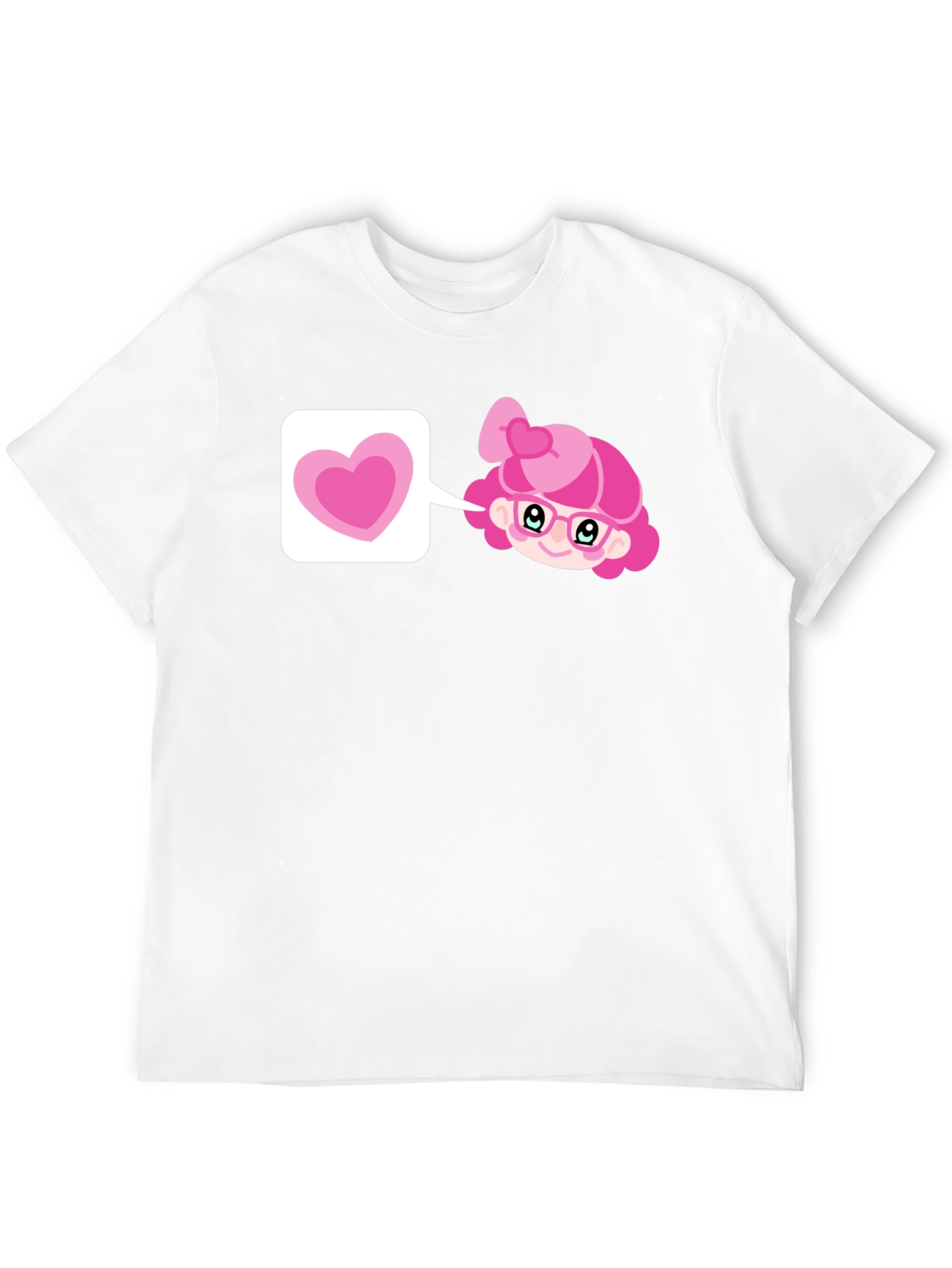 Pink Heart Girl T-Shirt