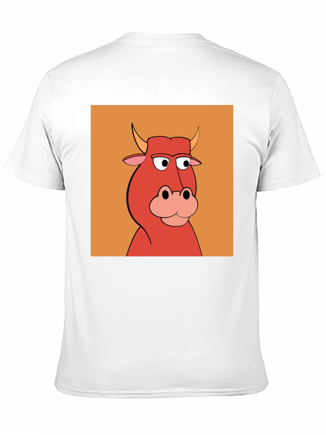 Cartoon Bull Graphic Tee - Unique Animal Design