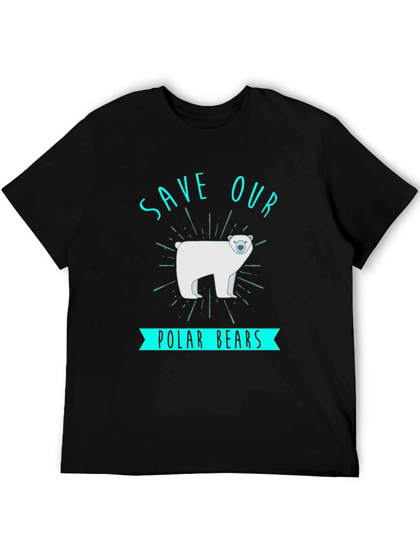 Save Our Polar Bears Graphic Tee - Black