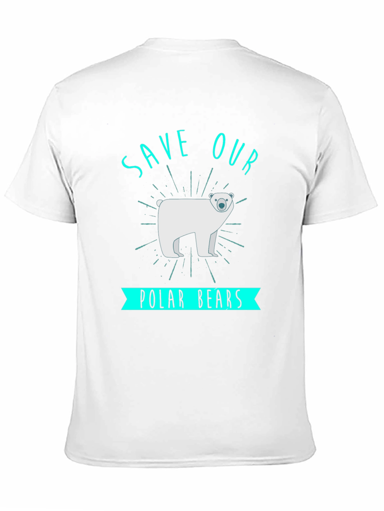 Save Our Polar Bears Graphic Tee - Black