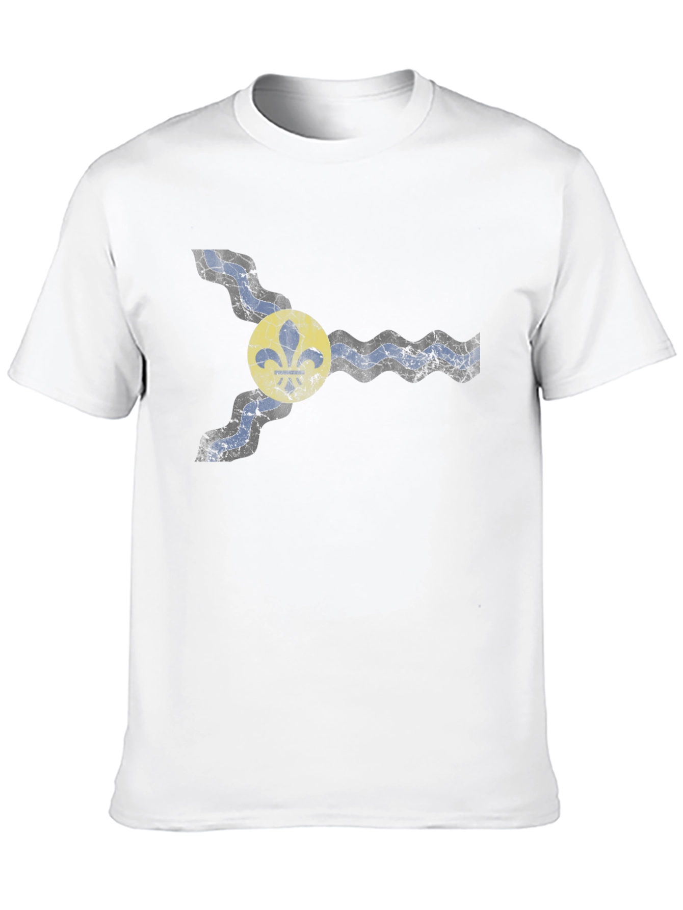 St. Louis Flag Graphic Tee - Unisex Black T-Shirt