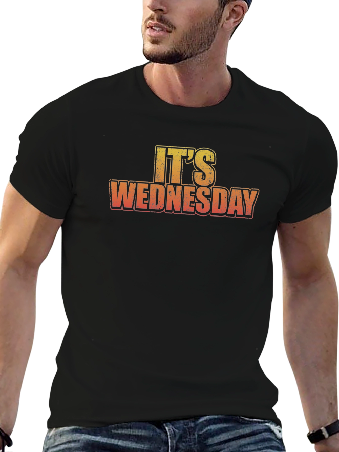 Its Wednesday Black Graphic Tee