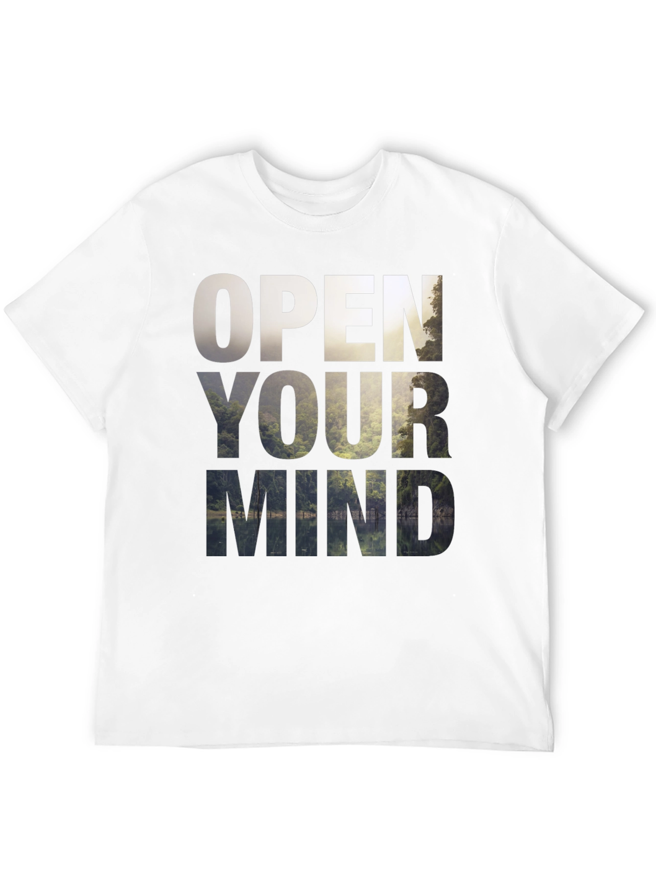 Open Your Mind Graphic Tee - Nature Inspired Design