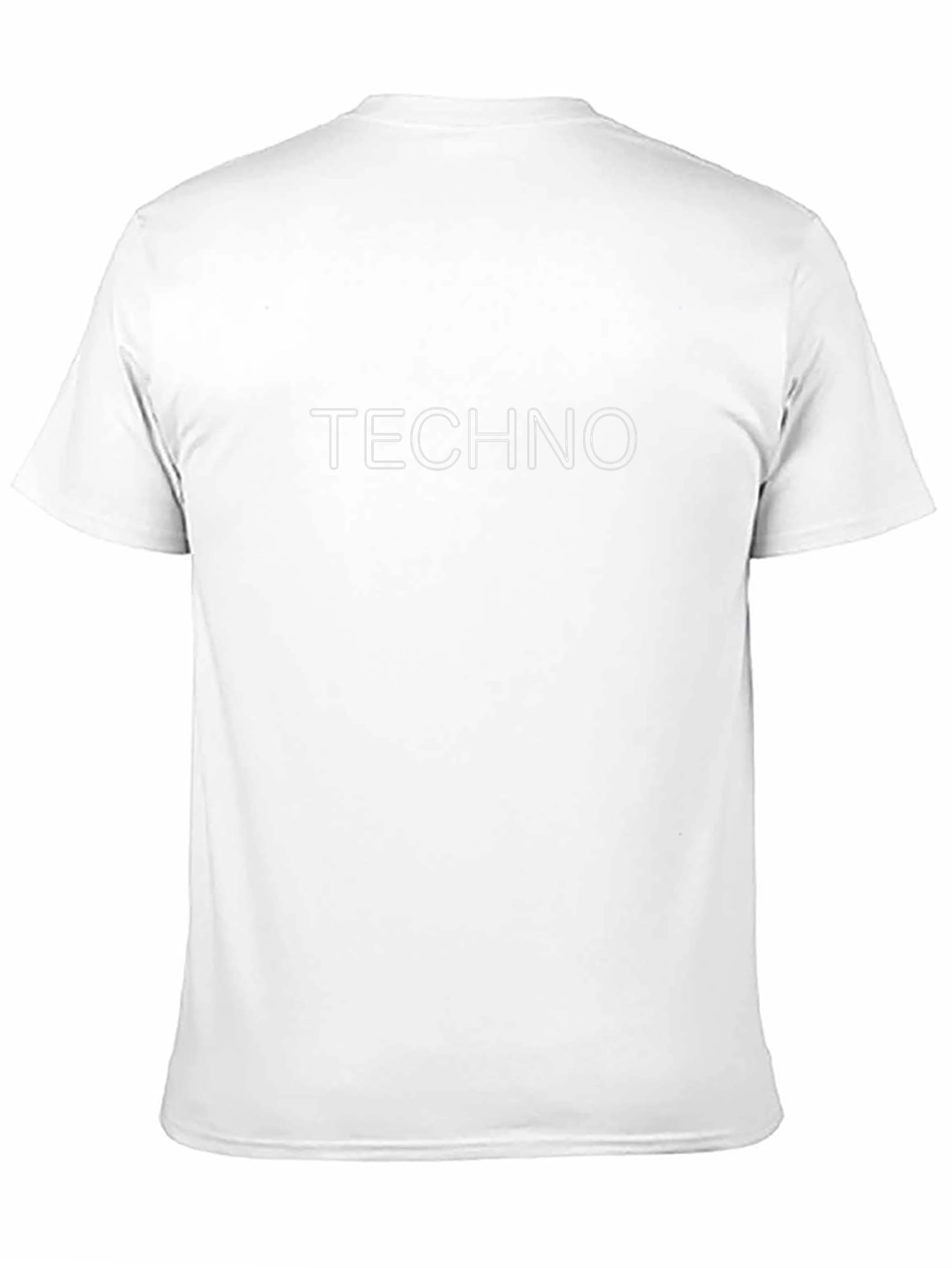 Techno Print Black T-Shirt