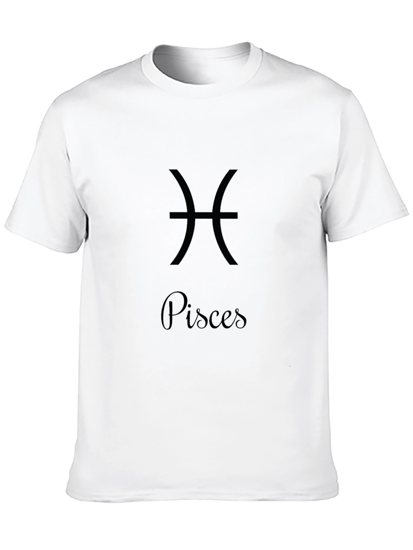Pisces Zodiac Sign Black T-Shirt