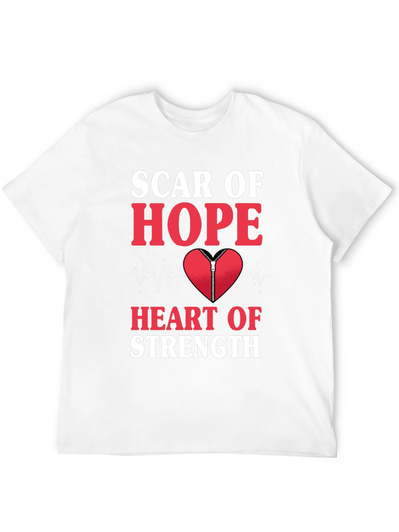 Scar of Hope Heart of Strength Graphic Tee
