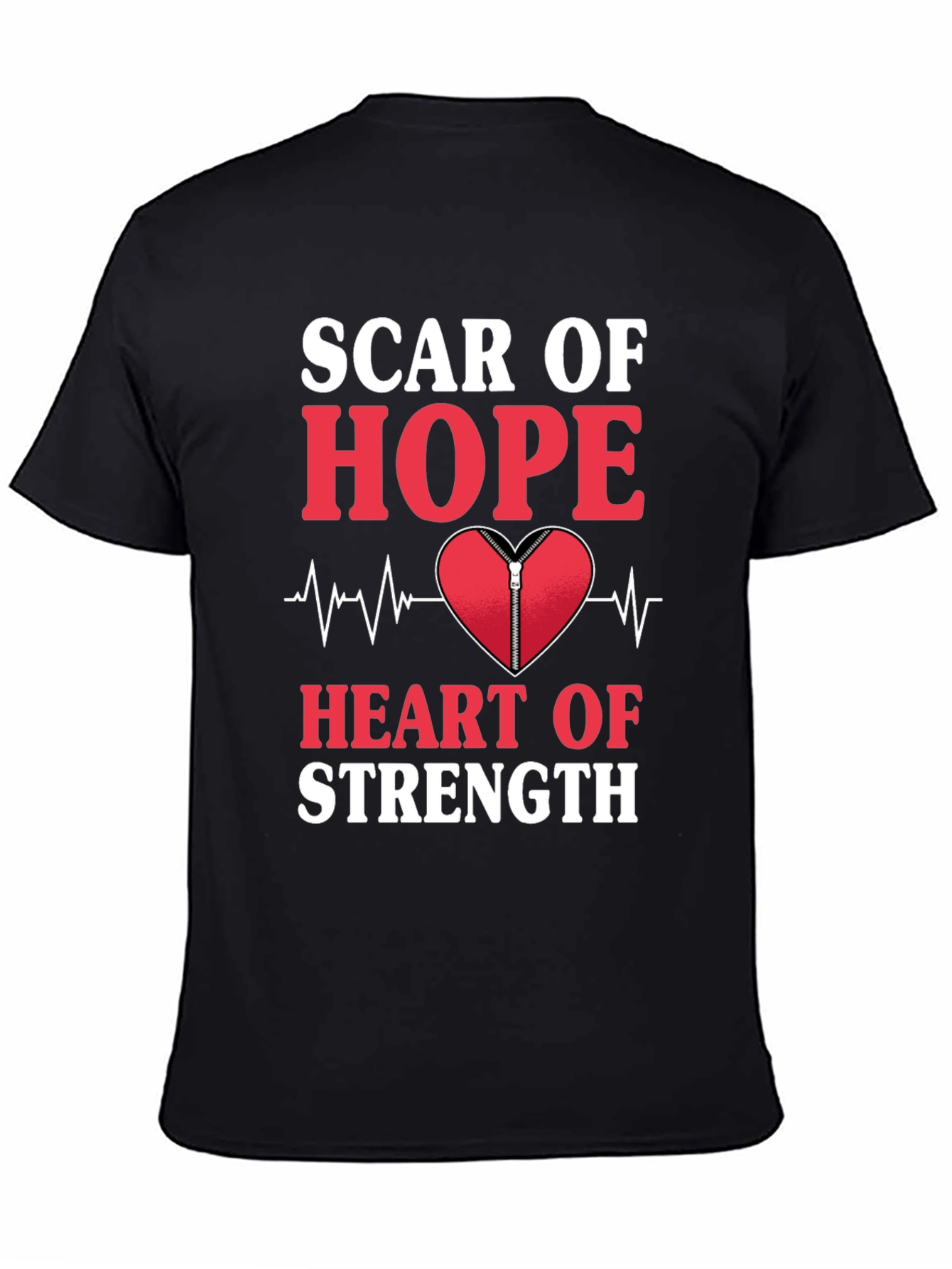Scar of Hope Heart of Strength Graphic Tee