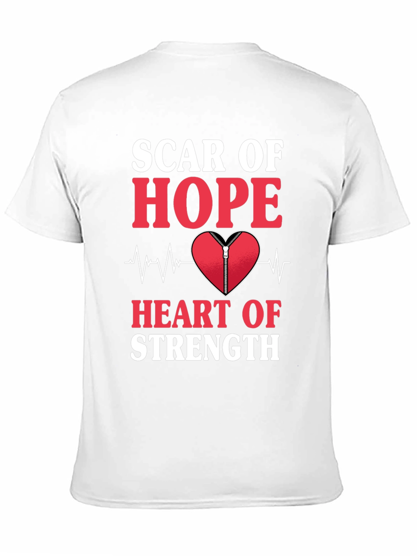 Scar of Hope Heart of Strength Graphic Tee