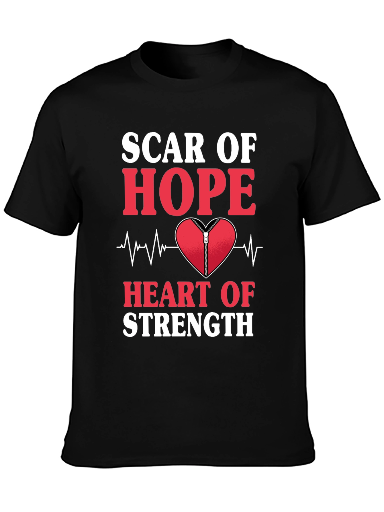 Scar of Hope Heart of Strength Graphic Tee