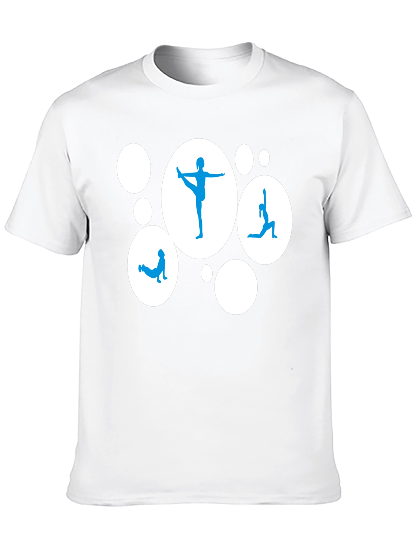 Yoga Pose Graphic Tee - Black Casual Shirt