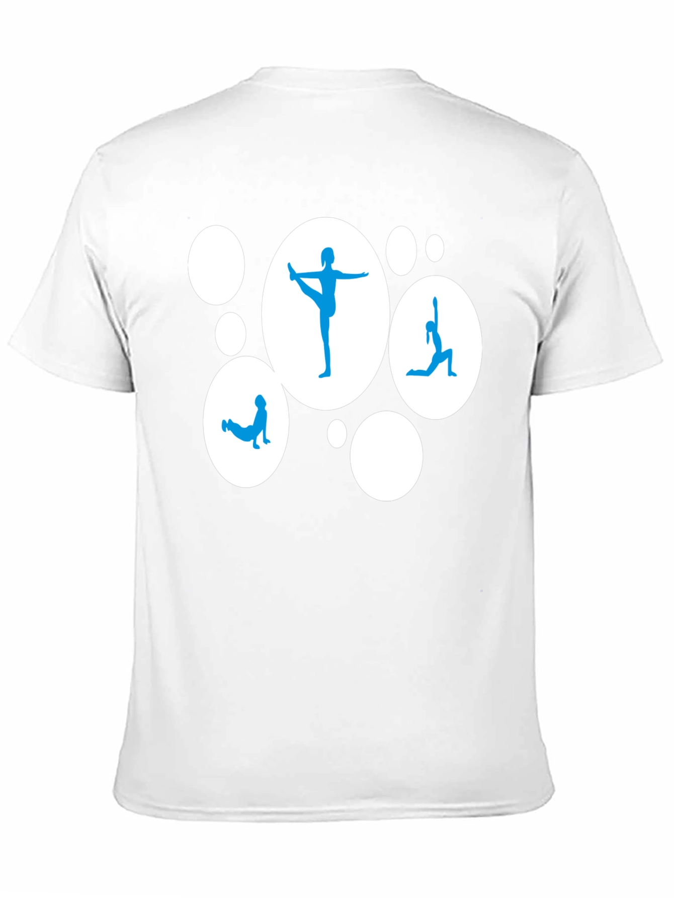 Yoga Pose Graphic Tee - Black Casual Shirt