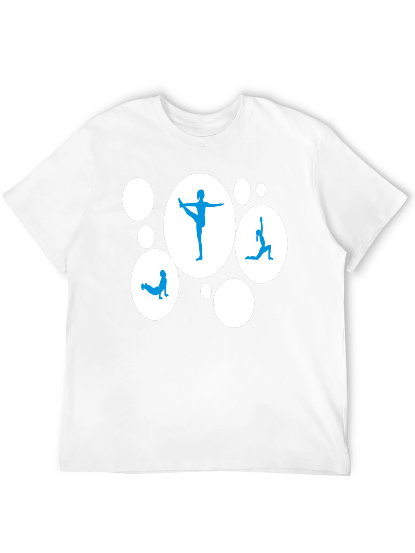 Yoga Pose Graphic Tee - Black Casual Shirt
