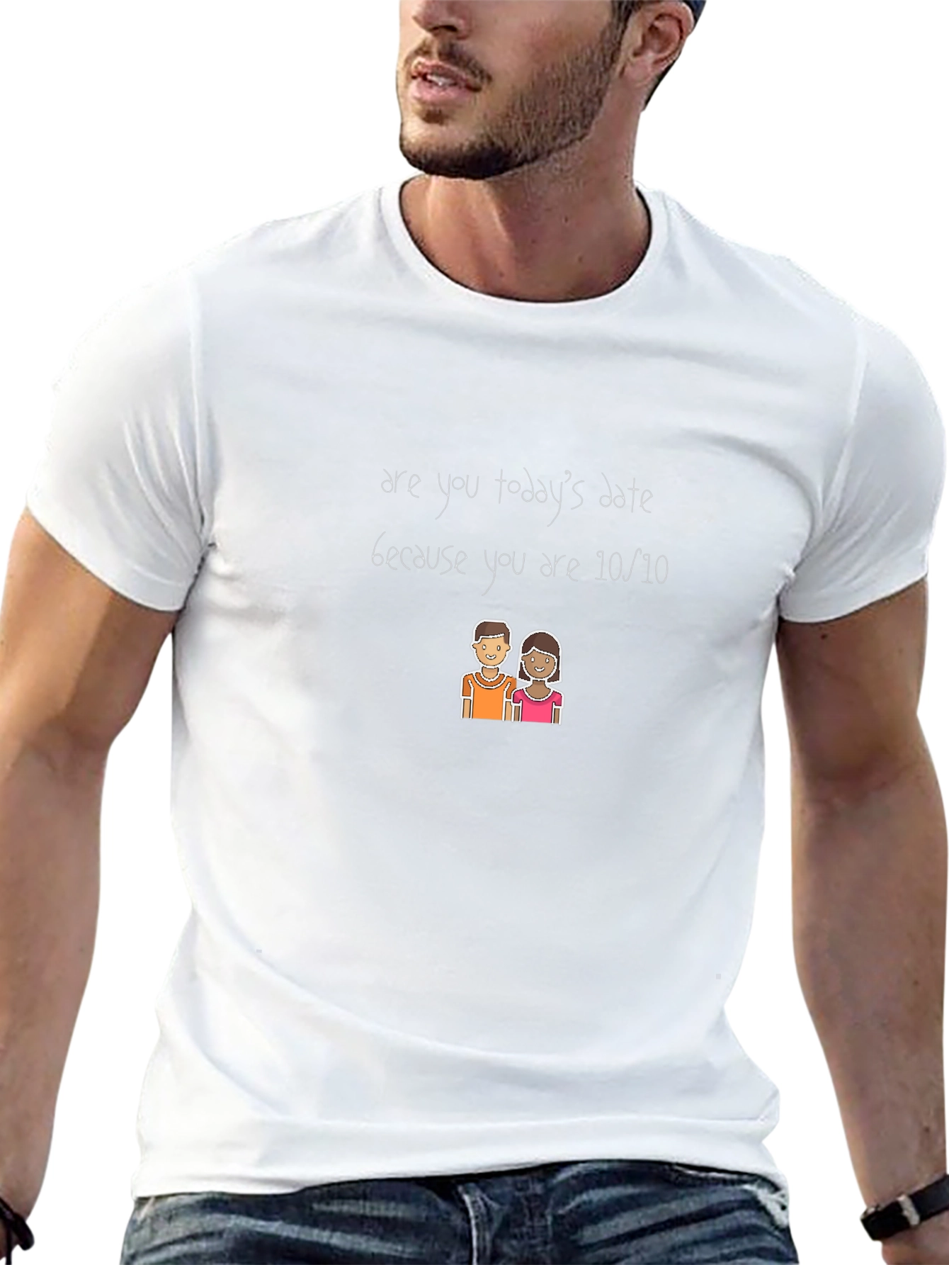 Funny 10/10 Date Black T-Shirt
