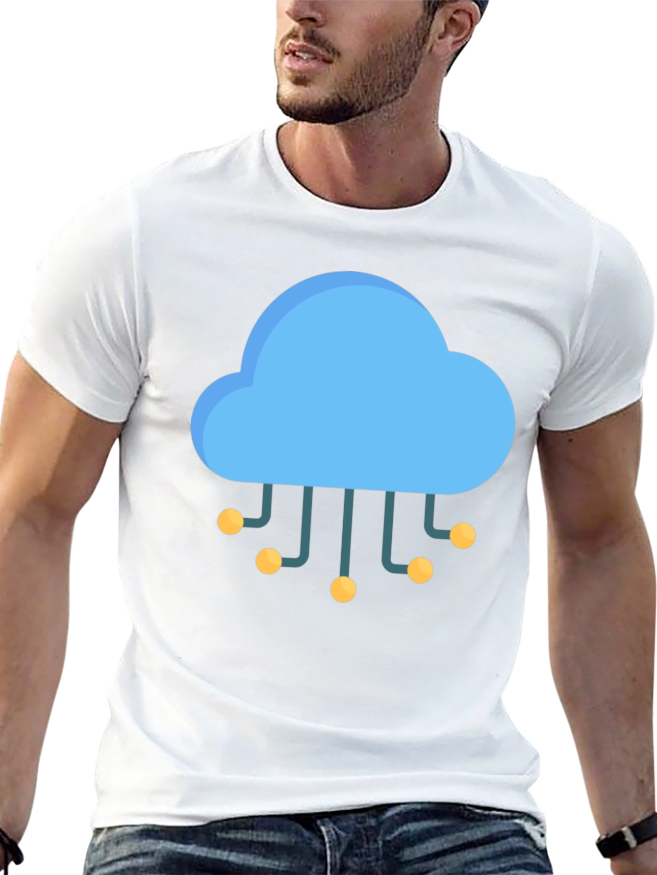 Cloud Tech Black T-Shirt