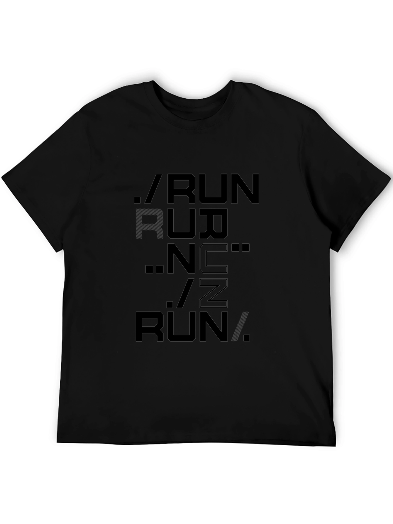 Run Graphic T-Shirt - Black
