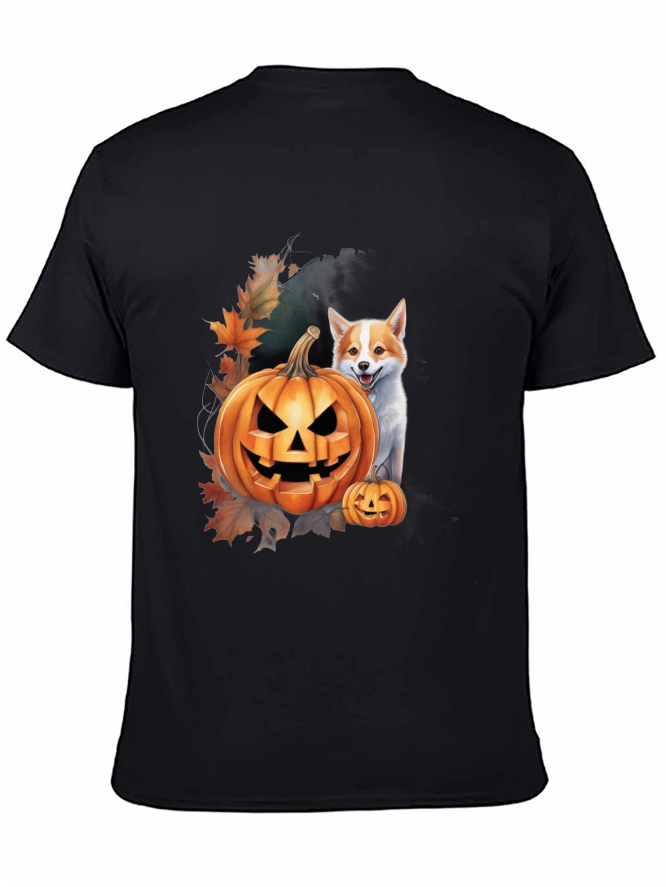 Halloween Dog & Pumpkin T-Shirt